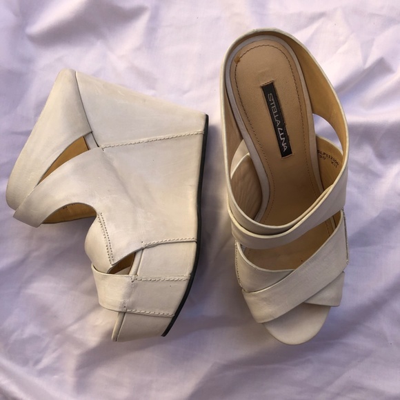 Stella Luna White Platform Wedge Sandal - Picture 3 of 13